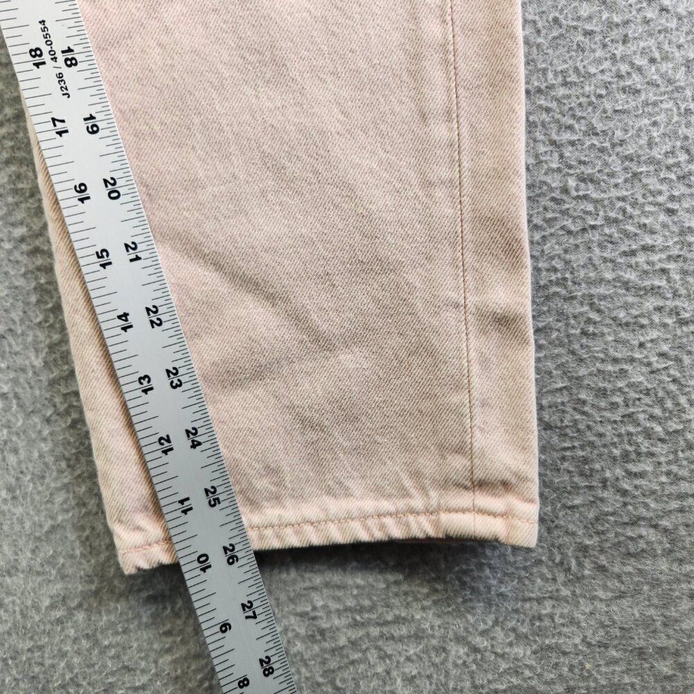 Levis Jeans Womens 27 Pink Wedgie Straight Acid Wash Button Fly Premium Denim - Picture 12 of 16